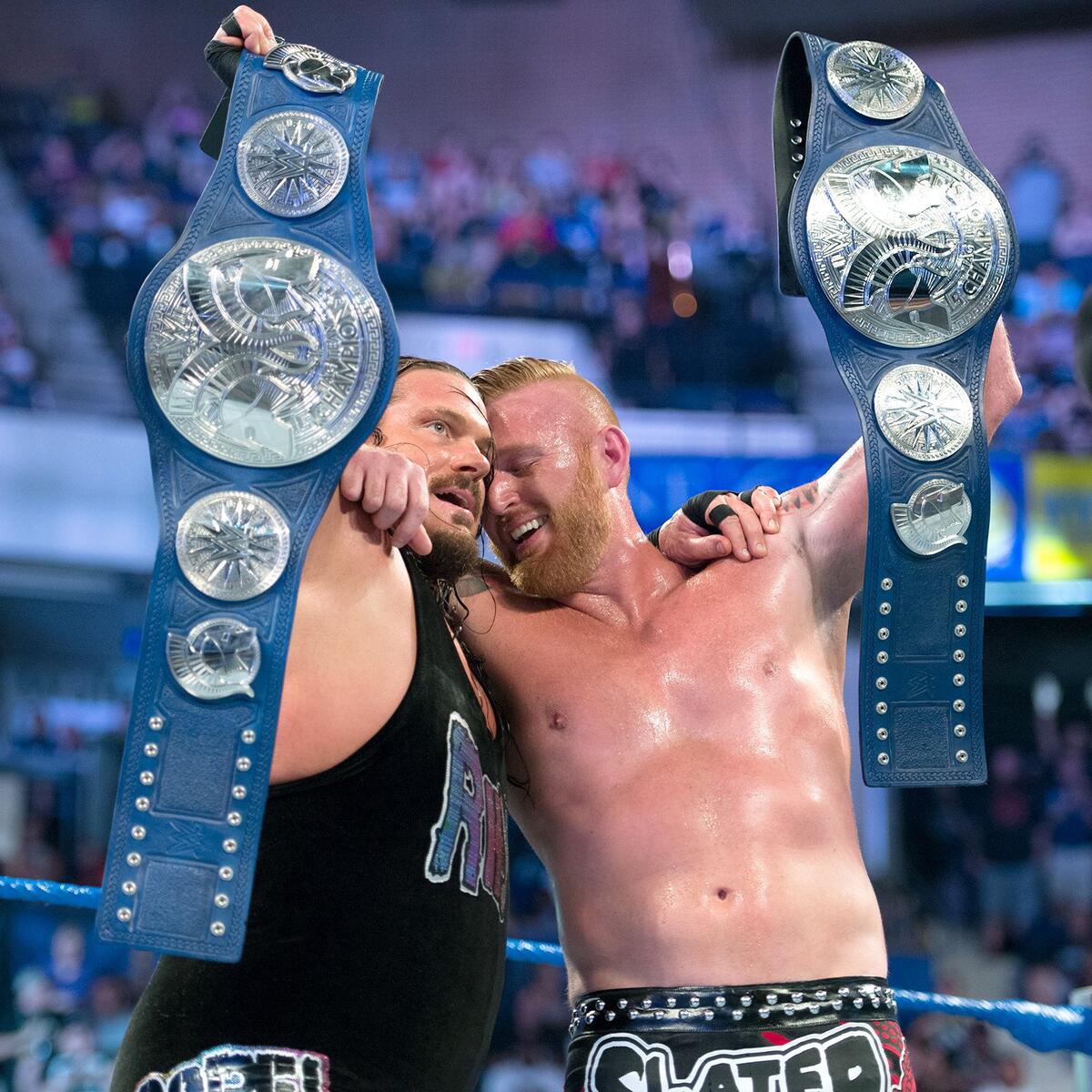 Rhyno & Heath Slater win SmackDown Tag Team Championships: Backlash 2016