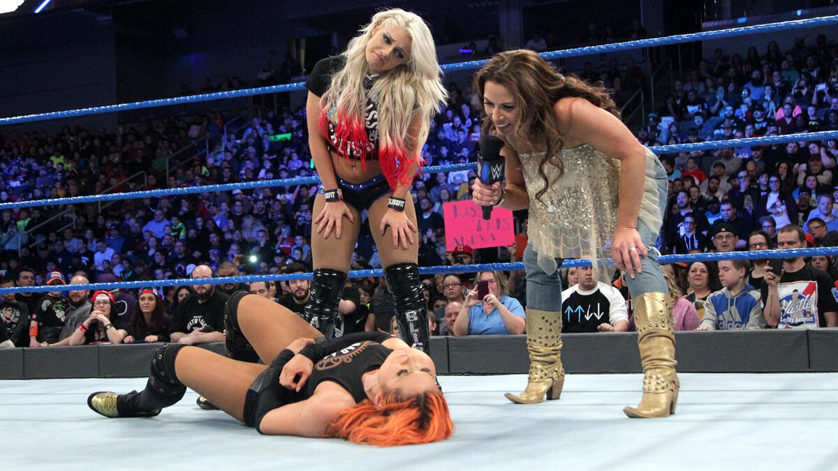 "Becky, poor Becky,” Mickie says. “You should have learned this lesson a long time ago from Alexa – always be one step ahead," Mickie warns.