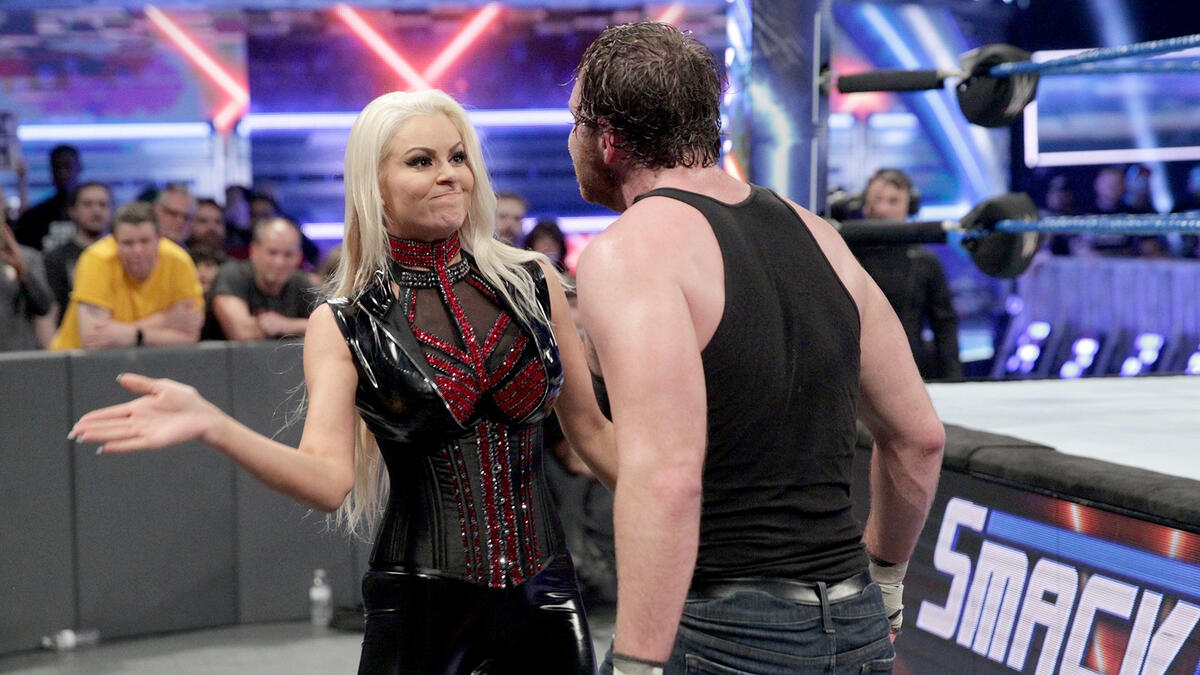 Maryse gets in Ambrose’s face again.