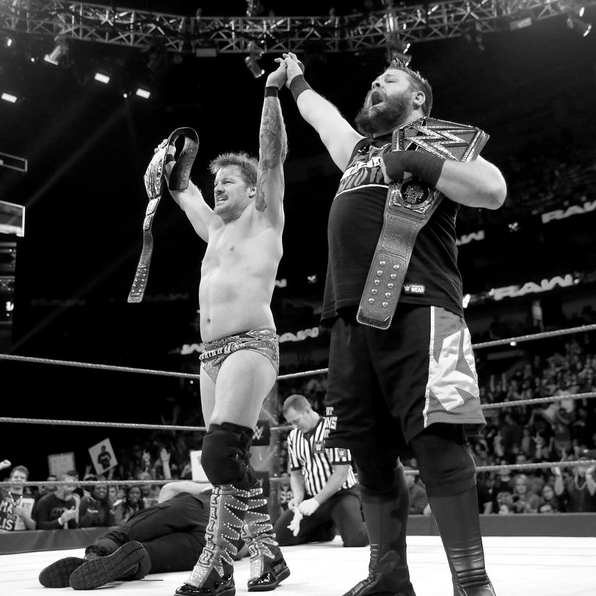 Jericho stands tall as the new U.S. Champion.