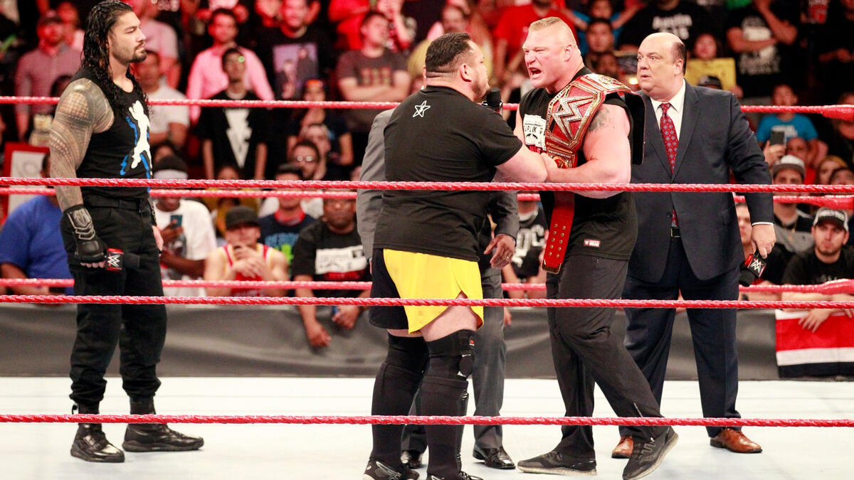 ... and The Samoan Submission Machine tells The Beast that Heyman knows he has Brock's number.