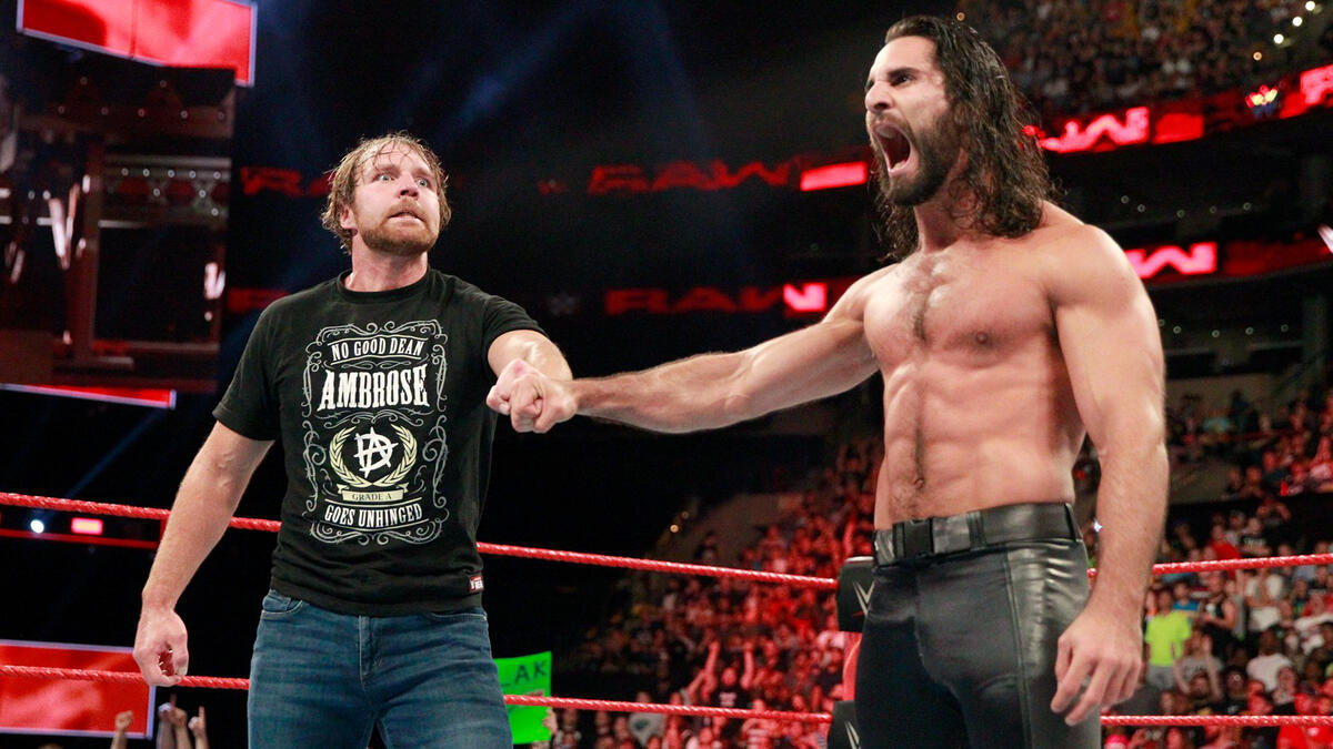 ... and he and Rollins bring back the classic Shield fist bump!