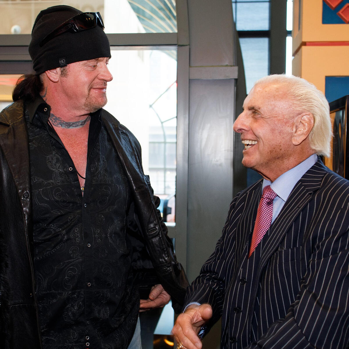 The Undertaker shows his support for the two-time WWE Hall of Famer, Ric Flair.
