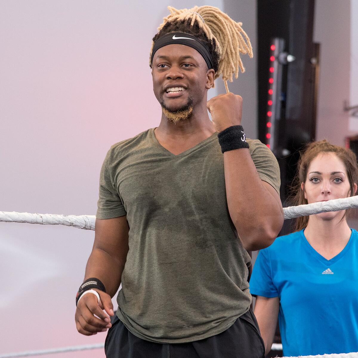 New England independent wrestler Darley Desamot is ready to conquer the in-ring drills.