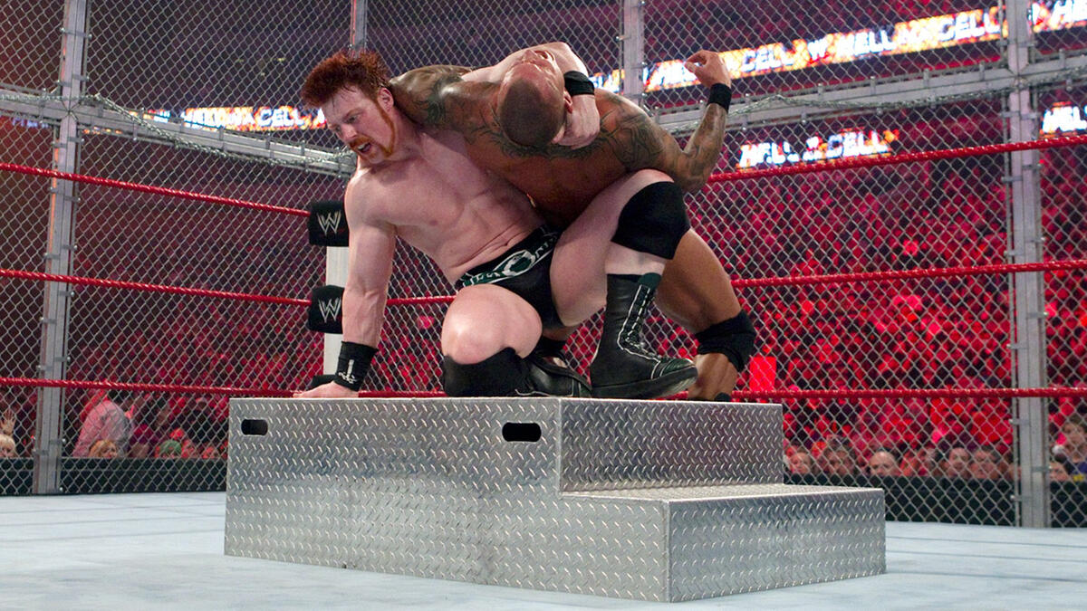 Hell in a Cell is nearly upon us, so let us remember when Randy Orton took  this nasty bump in the Cell. : SquaredCircle
