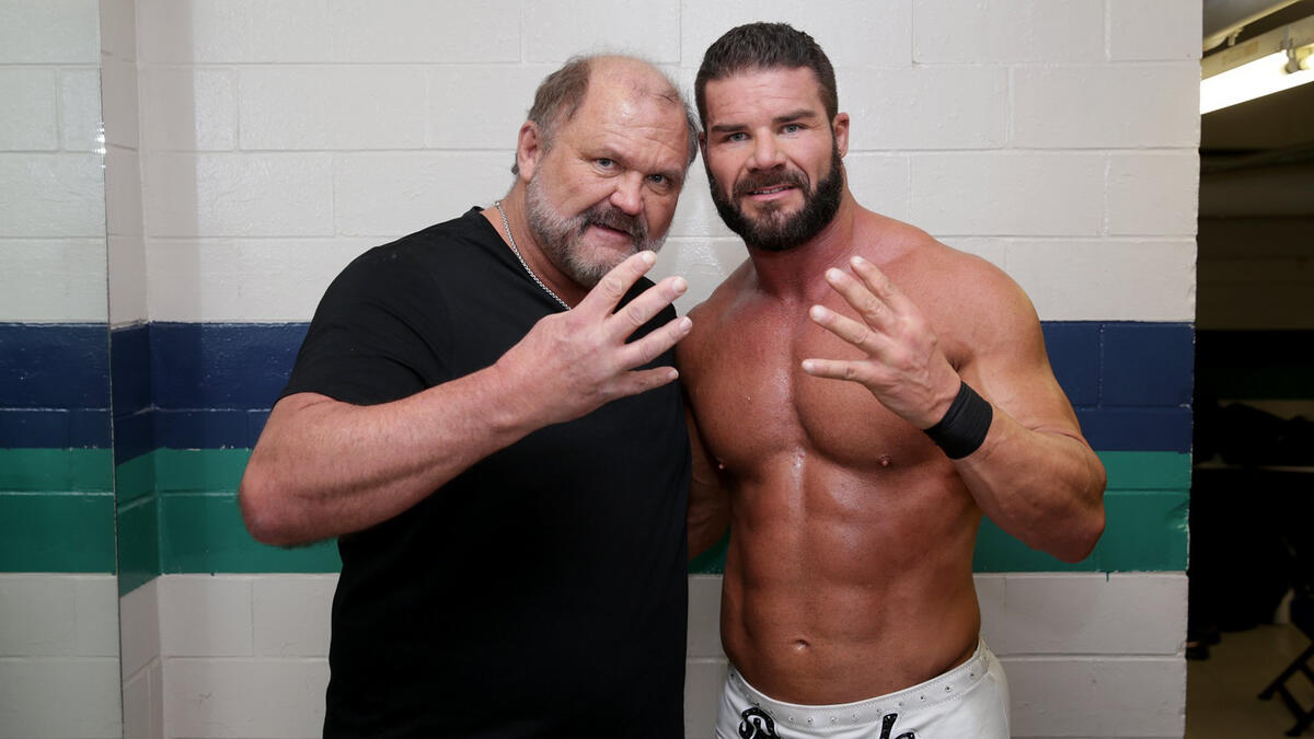 WWE Hall of Famer Arn Anderson and Bobby Roode.