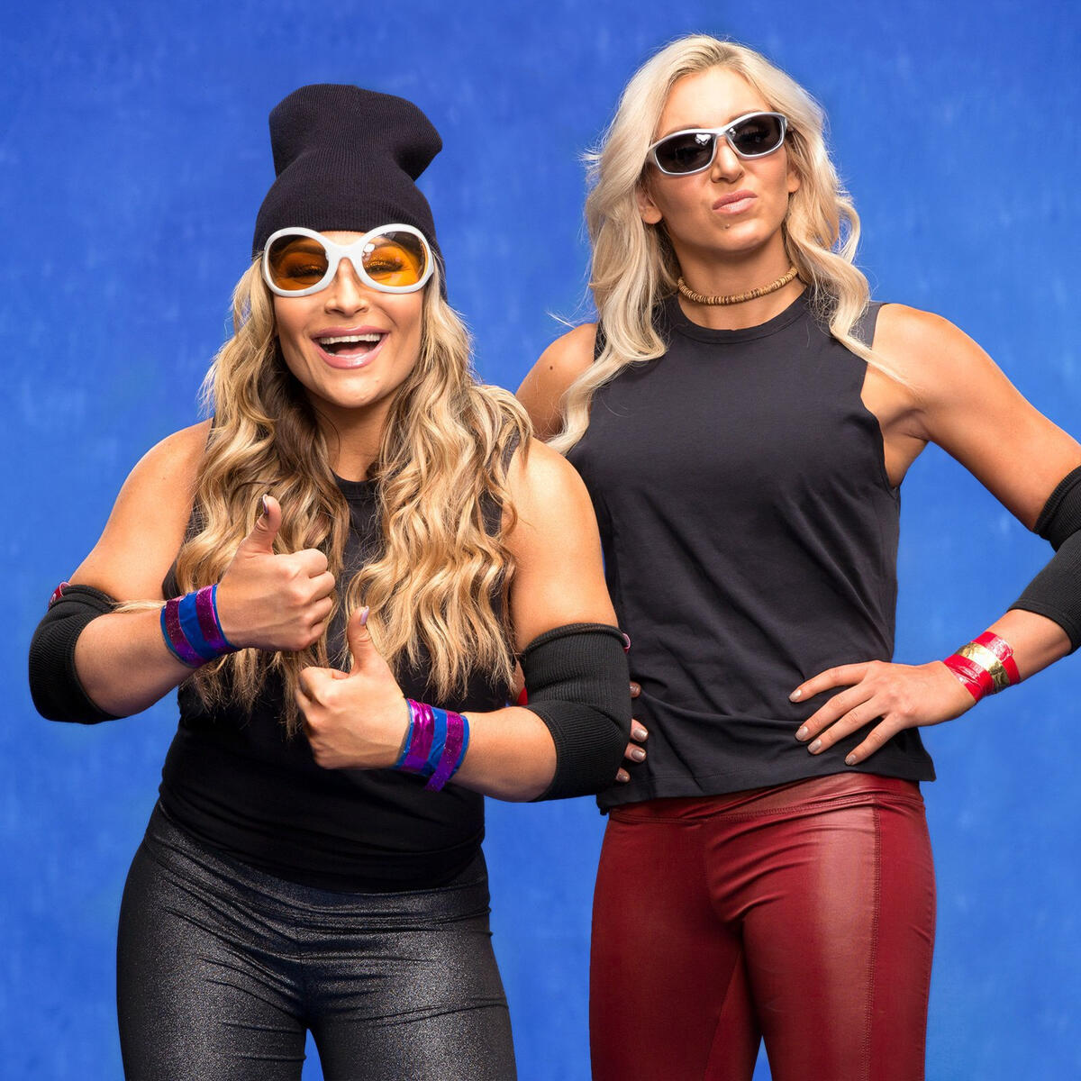Charlotte & Natalya as Edge & Christian