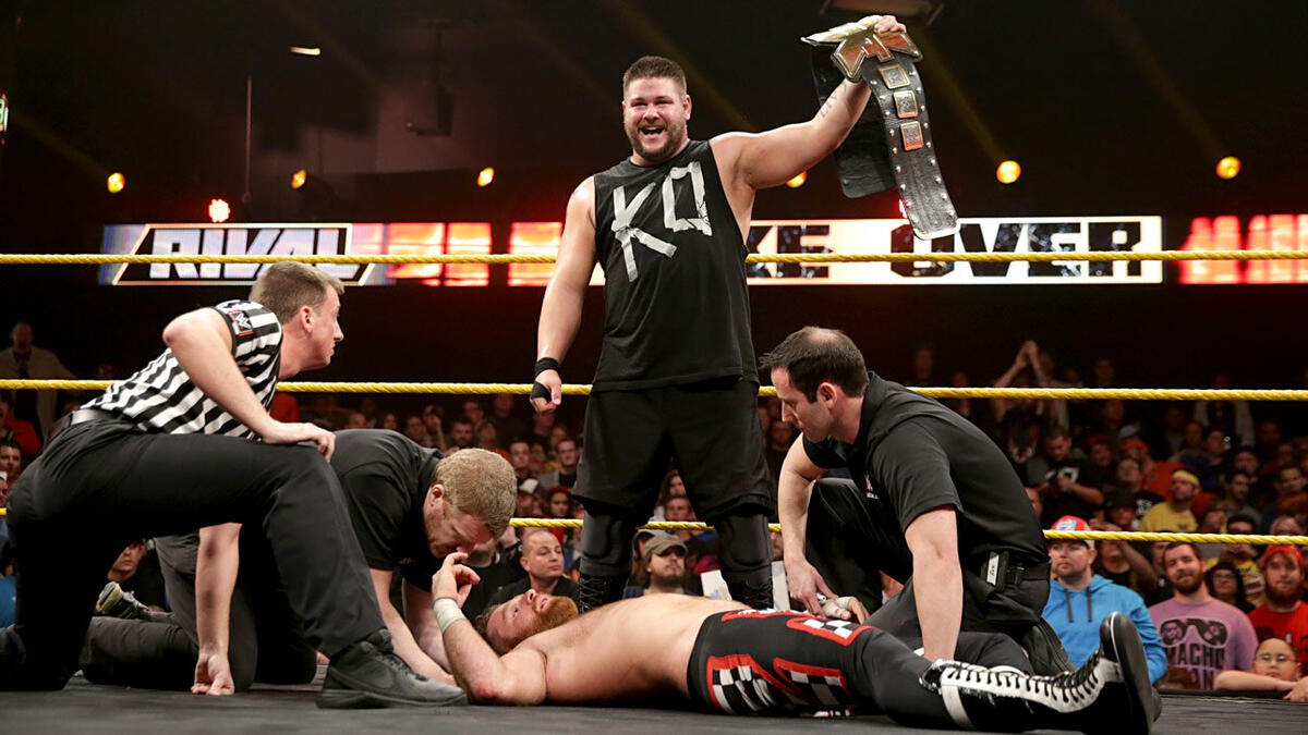 Owens is awarded the NXT Championship in shocking fashion at the close of NXT TakeOver: Rival.