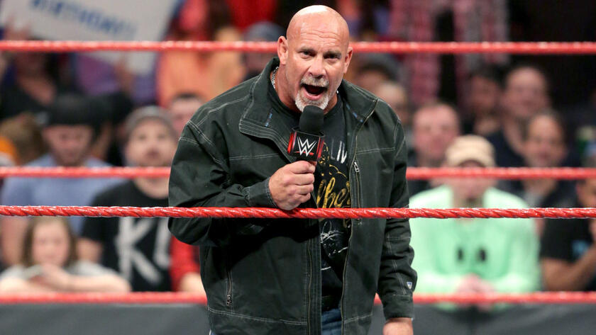 And after thinking about what she said, Goldberg came to Raw to announce that he is competing in the 2017 Royal Rumble Match.