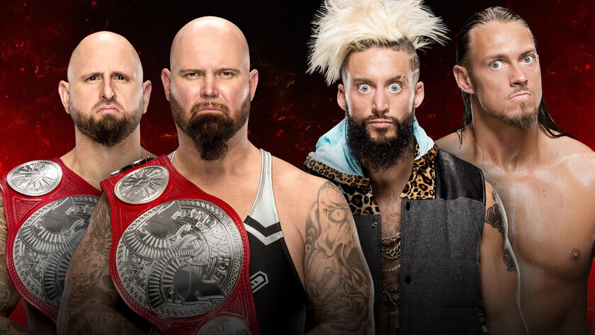 Image result for Enzo and Big Cass vs. Luke Gallows and Karl Anderson Fastlane