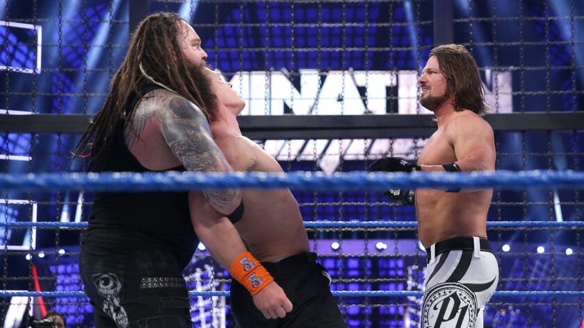 Wyatt and Styles pool together their resources in an effort to eliminate Cena. 