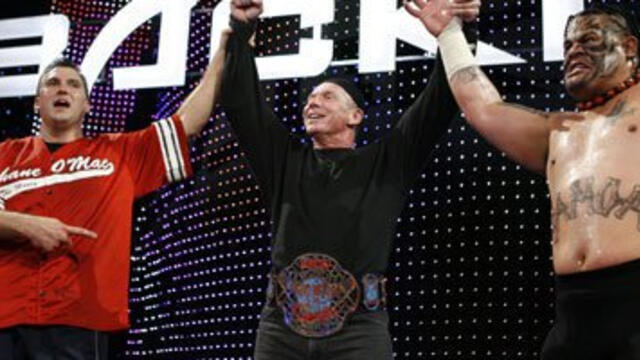 Mr. McMahon (pinfall), Shane McMahon & Umaga def. ECW ...