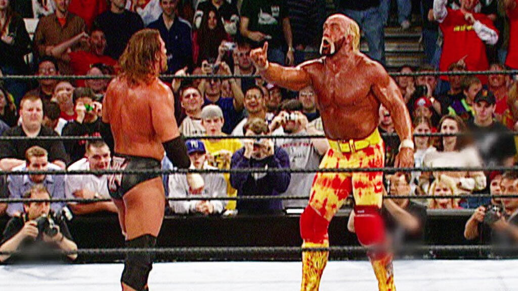 Resultado de imagem para Hollywood Hulk Hogan vs triple h backlash