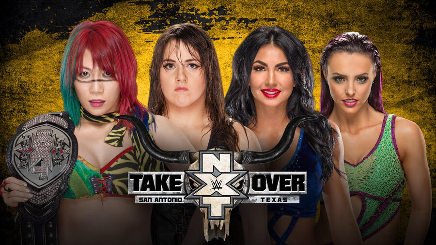 Image result for Nikki Cross, Billie Kay, and Peyton Royce and Asuka NXT Takeover