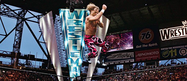 HBK flies at WrestleMania XIX