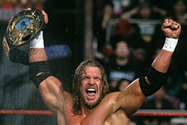 Triple H wins his third World Championship.