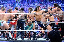 Over-the-Top-Rope WrestleMania Battle Royal