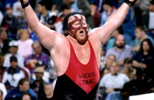 "The Man They Call Vader" during his time in WWE.