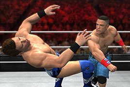 John Cena punching The Miz