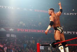 Alex Riley is greeted by the WWE Universe