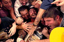 CM Punk celebrates win at Survivor Series