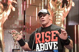 John Cena accepts the Game Changer of the Year Slammy Award