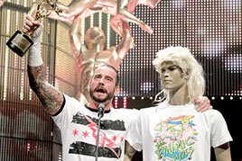 CM Punk accepts the Pipe Bomb of the Year Slammy Award