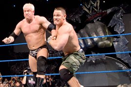 John Cena does battle with Mr. Kennedy on SmackDown.
