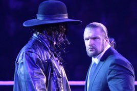 Undertaker confronts Triple H
