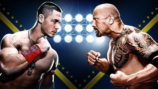 The Rock vs John Cena in WrestleMania 28