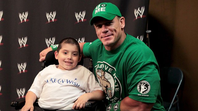 If there's one thing that Cena loves more than being a WWE Champion, it's being a WWE Champion who puts smiles on the faces of the children at Make-A-Wish.