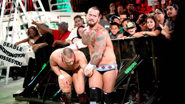 WWE Champion CM Punk defended his title against Daniel Bryan in a No Disqualification Match at Money in the Bank 2012 with AJ as the guest referee.
