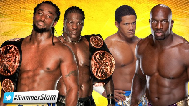  WWE Tag Team Champions Kofi Kingston & R-Truth vs. The Prime Time Players - SummerSlam 2012