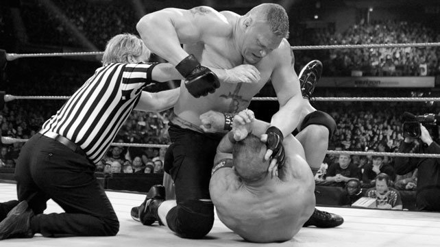 WWE.com looks back at John Cena vs. Brock Lesnar at Extreme Rules in preparation for "The Perfect Storm" at SummerSlam.