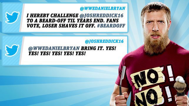 Daniel Bryan vs. Josh Reddick in a beard-off