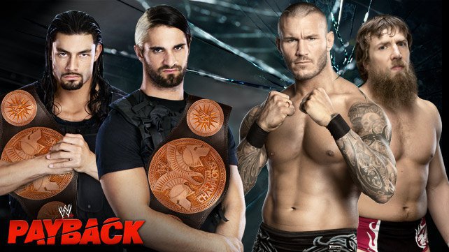 Tag Team Champs Rollins and Regins vs Orton and Bryan