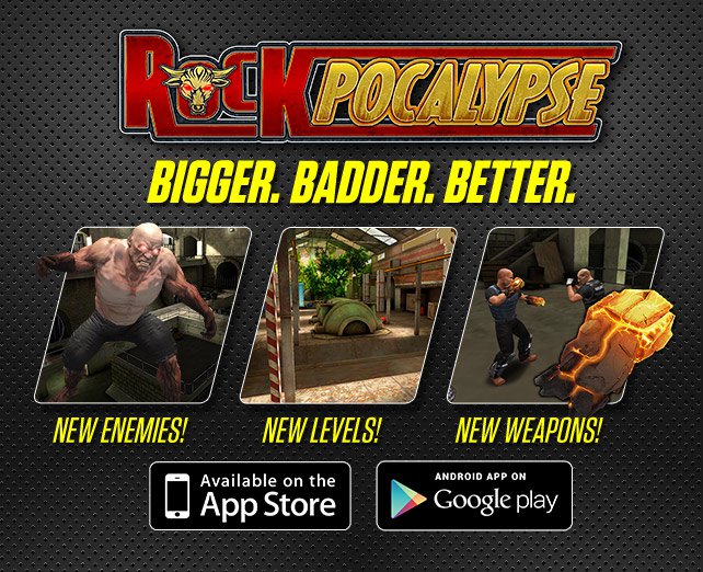 Rockpocalypse game update available for download now