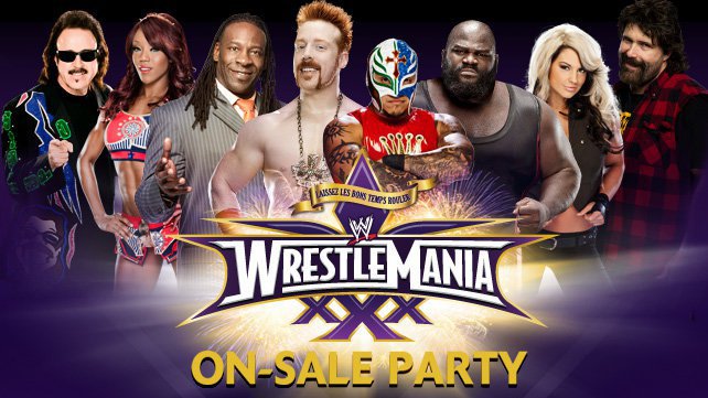 Billets WrestleMania XXX seront disponibles à l'officiel en vente au Parti des Champions New Orleans Square le vendredi 15 novembre