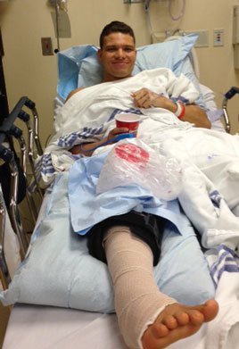 Tyson Kidd following a successful surgery
