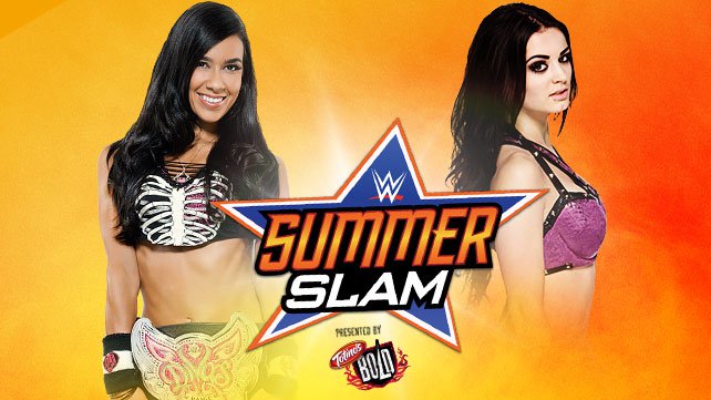 Divas Champion AJ Lee vs. Paige at SummerSlam