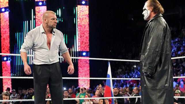 Sting made a shocking debut at the conclusion of the 2014 WWE Survivor Series.