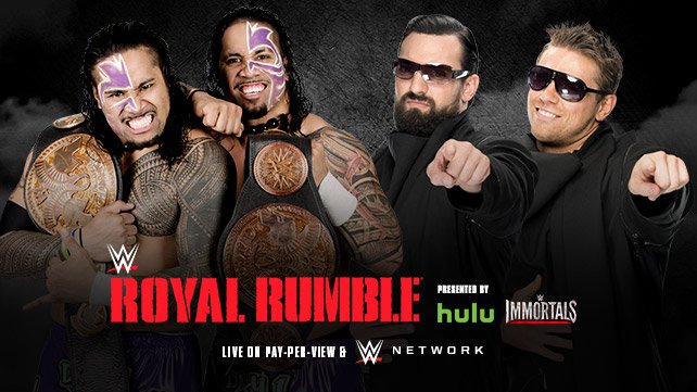 WWE Tag Team Champions The Usos vs. The Miz & Damien Mizdow at Royal Rumble 2015