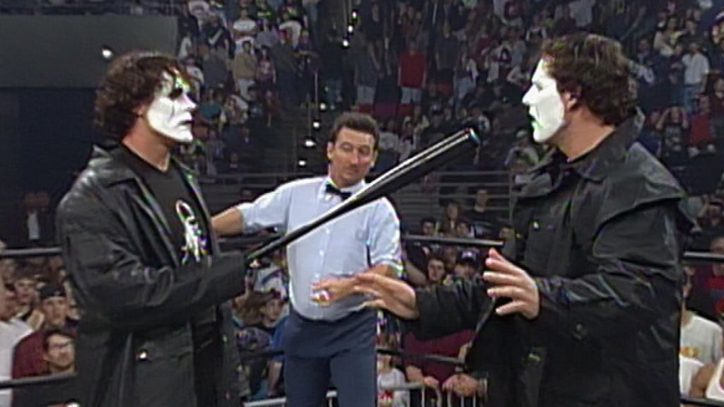 Sting and the nWo Sting have an encounter with The Steiner