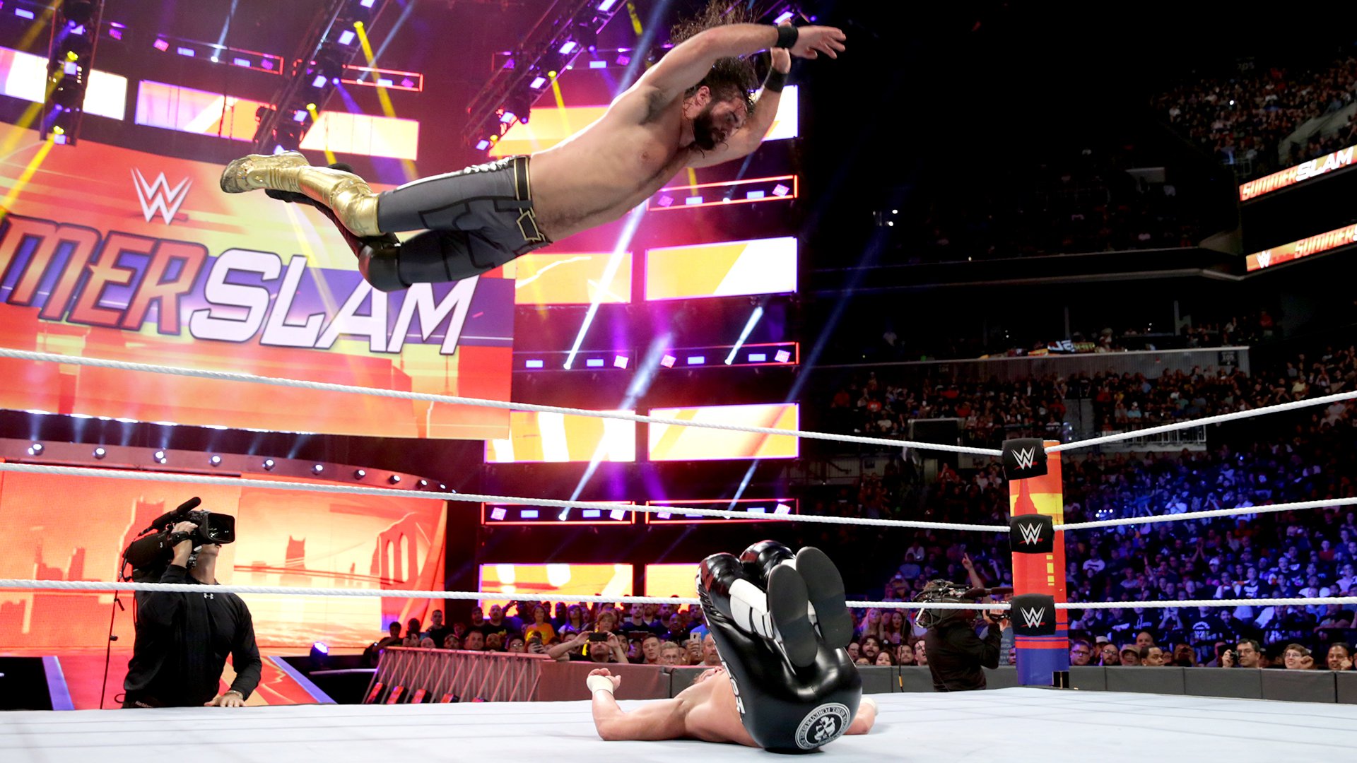 Seth Rollins and Dolph Ziggler get Summerslam started with an incredible title bout: SummerSlam 2018 (WWE Network Exclusive) | WWE