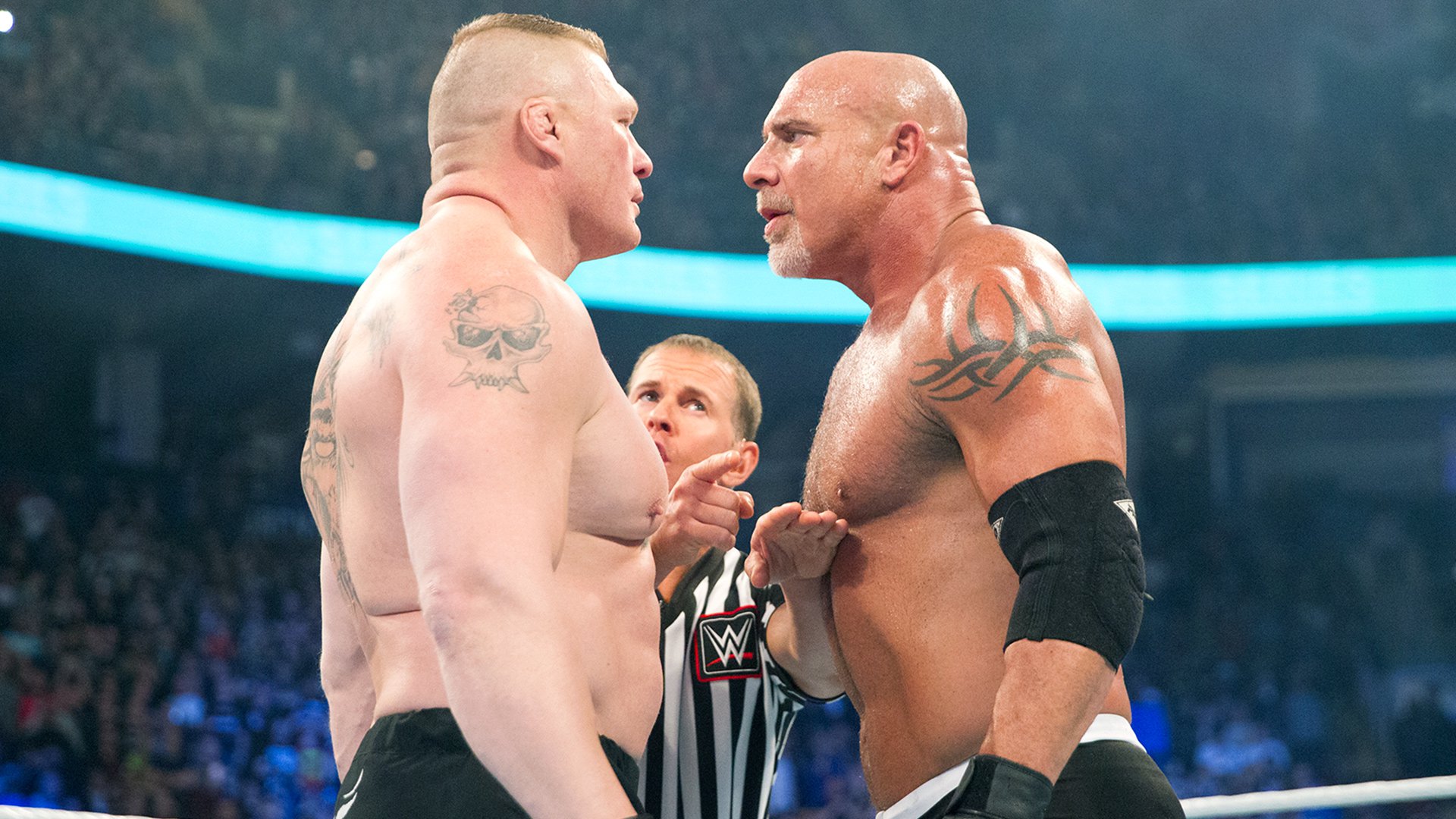 Brock Lesnar Def Goldberg To Win The Universal Championship Wwe