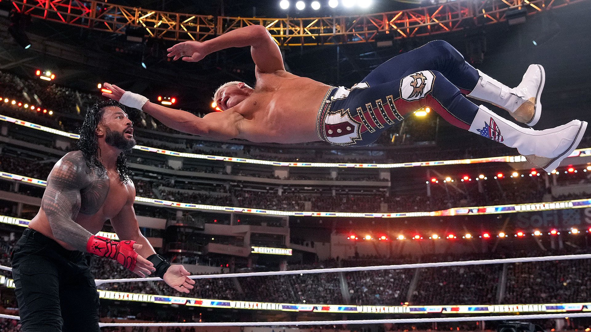 Cody Rhodes makes his explosive entrance at WrestleMania: WrestleMania 39  Sunday Highlights