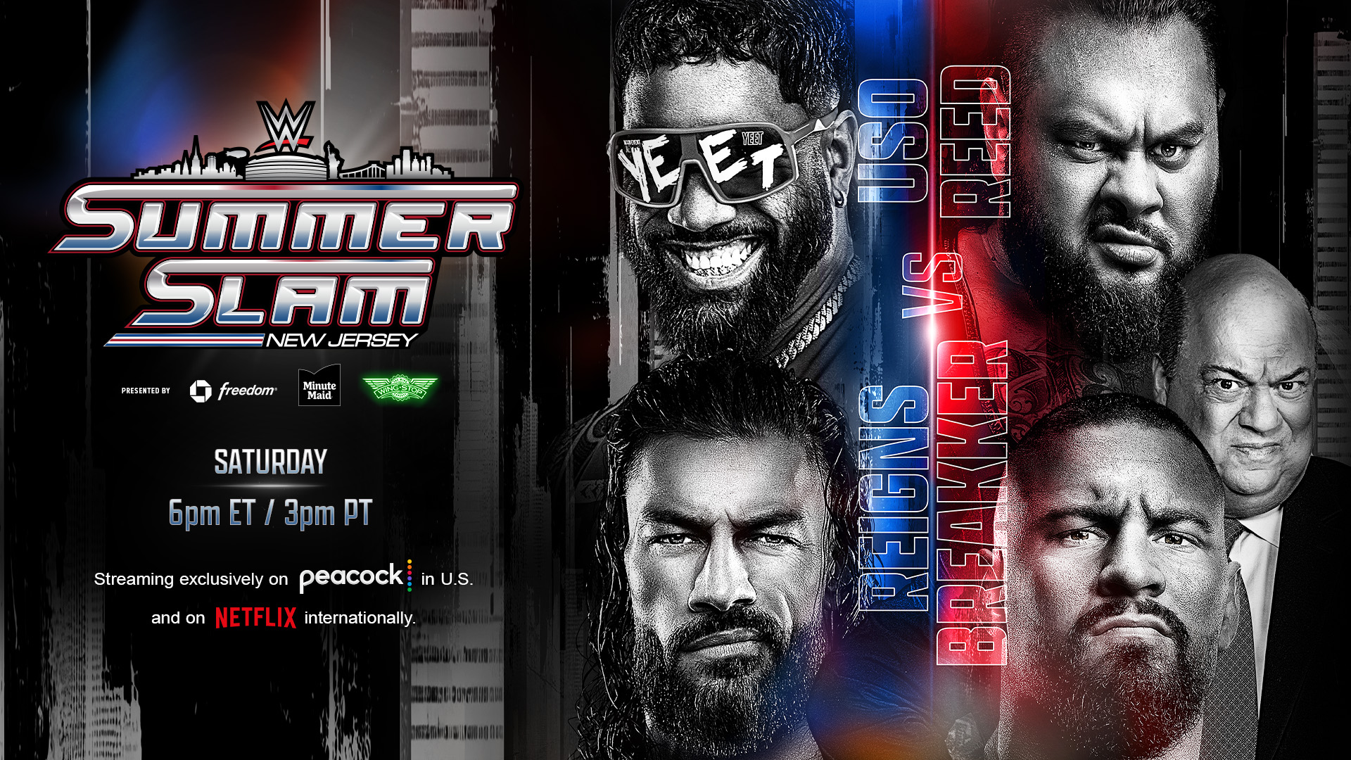 Reigns & Breakker vs Uso & Reed