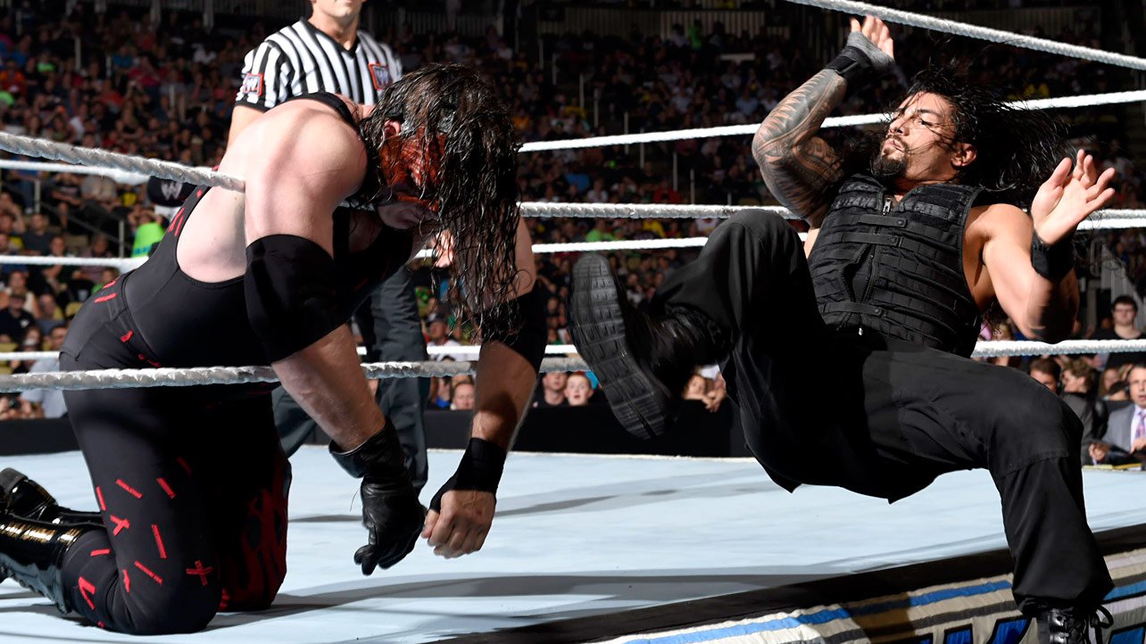 Saying that, however, the apron dropkick on Kane was pretty impressive... 