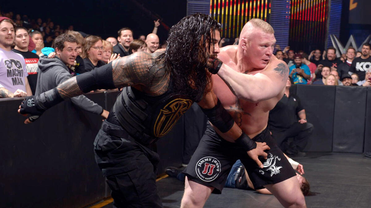 Roman Reigns Vs Brock Lesnar Vs Dean Ambrose Triple Threat