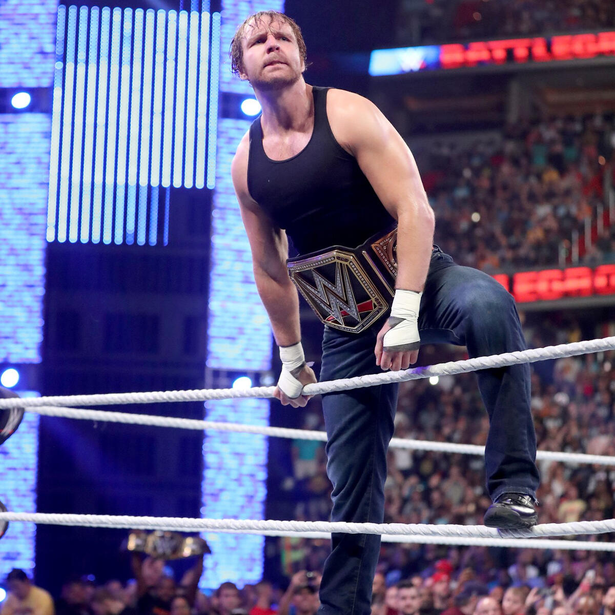 Dean Ambrose Vs Roman Reigns Vs Seth Rollins Wwe Championship